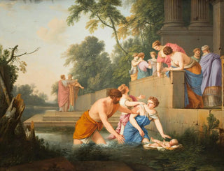 Die Entdeckung Moses' - Laurent de La Hyre — Ansicht des Kunstwerks