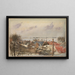 Ansicht von Roskilde zum Fjord - Laurits Andersen Ring — gerahmtes Bild an der Wand