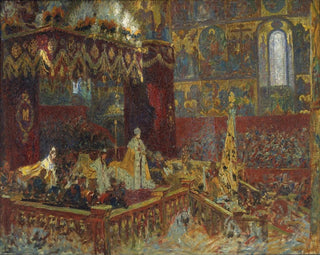 La Zeremonie der Krönung des Zaren Nikolaus II. in Moskau - Laurits Tuxen — Ansicht des Kunstwerks