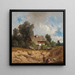 Lavandières am Flussufer - August Schaeffer von Wienwald — gerahmtes Bild an der Wand