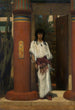 Ein Ägypter in einem Eingang - Lawrence Alma-Tadema — gerahmtes Bild an der Wand