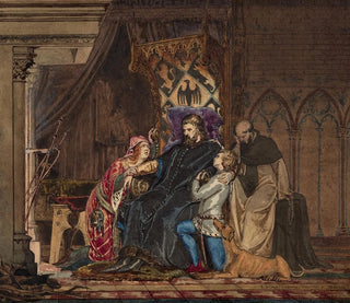 Frédéric Barberousse, der seine Exkommunikation lernt - Lawrence Alma-Tadema — Ansicht des Kunstwerks