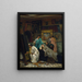 Der Sammler von Gemälden zur Zeit von Augustus - Lawrence Alma-Tadema — gerahmtes Bild an der Wand