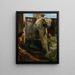 Wer bist du - Lawrence Alma-Tadema — gerahmtes Bild an der Wand