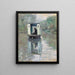 Reproduktion des Gemäldes Le Bateau-Atelier - Claude Monet