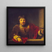 Der Trinkende - Ferdinand Bol — gerahmtes Bild an der Wand