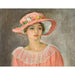 Reproduktion des Gemäldes Der rosa Hut - Henri Lebasque