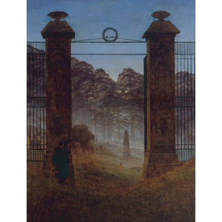 Le Cimetière - Caspar David Friedrich | Reproduction Tableau Décoration murale affiche copie