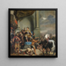 Der Konsul Titus Manlius Torquatus befiehlt die Enthauptung seines Sohnes - Ferdinand Bol — gerahmtes Bild an der Wand
