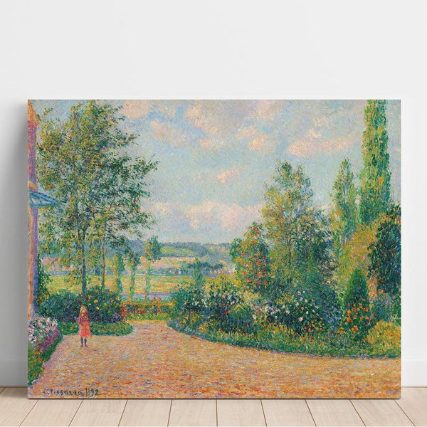 Reproduktion des Gemäldes Der Garten von Octave Mirbeau, die Terrasse, Les Damps - Camille Pissarro