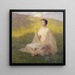 Das offene Buch - Julian Alden Weir — gerahmtes Bild an der Wand