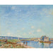Reproduktion des Gemäldes Le Loing à Saint-Mammès (1884) - Alfred Sisley