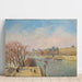 Reproduktion des Gemäldes Le Louvre, soleil d’hiver - Camille Pissarro