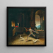 Der Zauberer und der Harlekin - Franz Sedlacek — gerahmtes Bild an der Wand