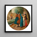 Der blaue Mantel - Pieter Brueghel der Jüngere — gerahmtes Bild an der Wand