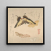 Le Manuel de peinture de Flock of Butterflies Guncho Gafu 3 - Kubo Shunman — gerahmtes Bild an der Wand