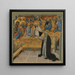 Der mystische Hochzeit von Heilige Katharina von Siena - Giovanni di Paolo — gerahmtes Bild an der Wand