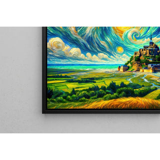 Le Mont Saint-Michel avec le style de Van Gogh | Intelligence artificielle