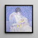 Le Panier de fleurs - Frederick Carl Frieseke — gerahmtes Bild an der Wand