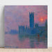 Reproduktion des Gemäldes Le Parlement, Sonnenuntergang - Claude Monet