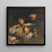 Der Maler, seine Frau und ihre Tochter - James Jebusa Shannon — gerahmtes Bild an der Wand