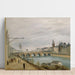 Reproduktion des Gemäldes Le Pont au Change, vu du quai de Gesvres - Jean-Baptiste-Camille Corot