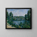 Reproduktion des Gemäldes Das Brücke und der Damm in Pontoise von Paul Cézanne