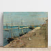 Das Hafen von Cherbourg von Berthe Morisot — Wandpräsentation des Kunstwerks