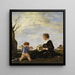 Der Frühling - Adolf Hengeler — gerahmtes Bild an der Wand