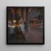 Der Abend auf der Terrasse - Delphin Enjolras — gerahmtes Bild an der Wand