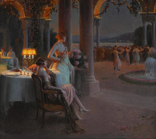 Le Soir sur la terrasse - Delphin Enjolras