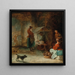 Der Käsehändler - Januarius Zick — gerahmtes Bild an der Wand