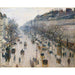Reproduktion des Gemäldes Der Boulevard Montmartre an einem Wintermorgen - Camille Pissarro