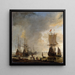 Der Hafen in Amsterdam - Reinier Nooms — gerahmtes Bild an der Wand