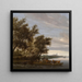 Le ferry - Salomon van Ruysdael — gerahmtes Bild an der Wand
