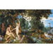 Reproduktion des Gemäldes Der Garten Eden und der Sündenfall des Menschen - Peter Paul Rubens