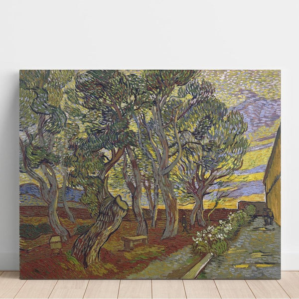 Le jardin de l'hôpital Saint-Paul - Vincent van Gogh | Reproduction Tableau Décoration murale affiche copie