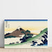 Reproduktion des Gemäldes Das Durchqueren von Inume in der Provinz Kai - Katsushika Hokusai