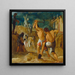 Der Altar von Frankfurt der Erhöhung des wahren Kreuzes Die Ausgrabung des Kreuzes - Adam Elsheimer — gerahmtes Bild an der Wand
