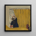 Le rideau jaune - Édouard Vuillard — gerahmtes Bild an der Wand