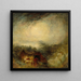 Der Abend der Sintflut - Joseph Mallord William Turner — gerahmtes Bild an der Wand