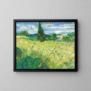 Das grüne Weizenfeld mit Zypressen - Vincent Van Gogh