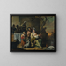 Szene Vintage - Familie Le Nain — gerahmtes Bild an der Wand