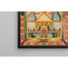 Reproduktion des Gemäldes Leantika, Grand Hôtel Géant, am Lion-See; Indien - Adolf Wolifli