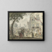 Dorffest - Leendert Overbeek — gerahmtes Bild an der Wand