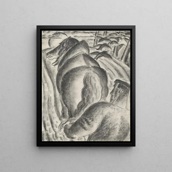 Leo Gestel - Boer met ploeg en trekpaard.webp