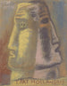 Skizze für Paul Fierens, die zeitgenössische holländische Kunst, zwei Männerköpfe im Profil, die sich voneinander abwenden - Leo Gestel — Ansicht des Kunstwerks