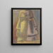 Skizze für Paul Fierens, die zeitgenössische holländische Kunst, zwei Männerköpfe im Profil, die sich voneinander abwenden - Leo Gestel — gerahmtes Bild an der Wand