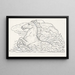 Pferd im Meer - Leo Gestel — gerahmtes Bild an der Wand