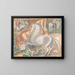 Pferde in der Landschaft - Leo Gestel — gerahmtes Bild an der Wand